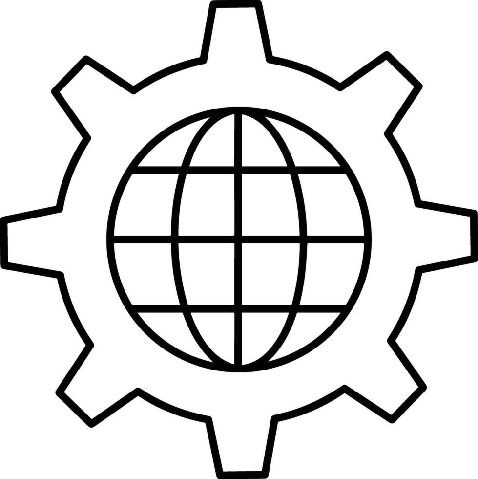 Ausrüstung Rahmen Symbol Symbol Vektor Bild. Illustration von das industriell Rad mechine Mechanismus Design Bild