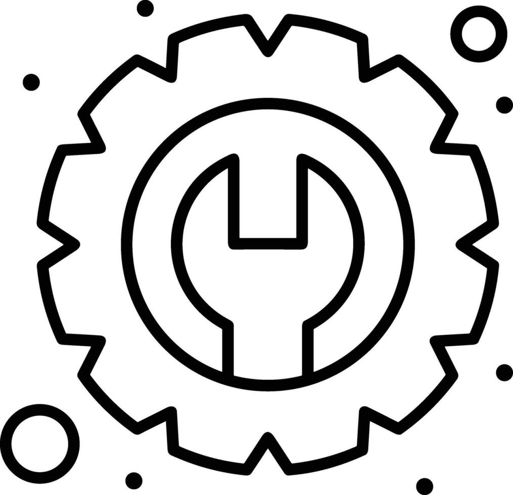 redskap miljö symbol ikon vektor bild. illustration av de industriell hjul mekanik mekanism design bild