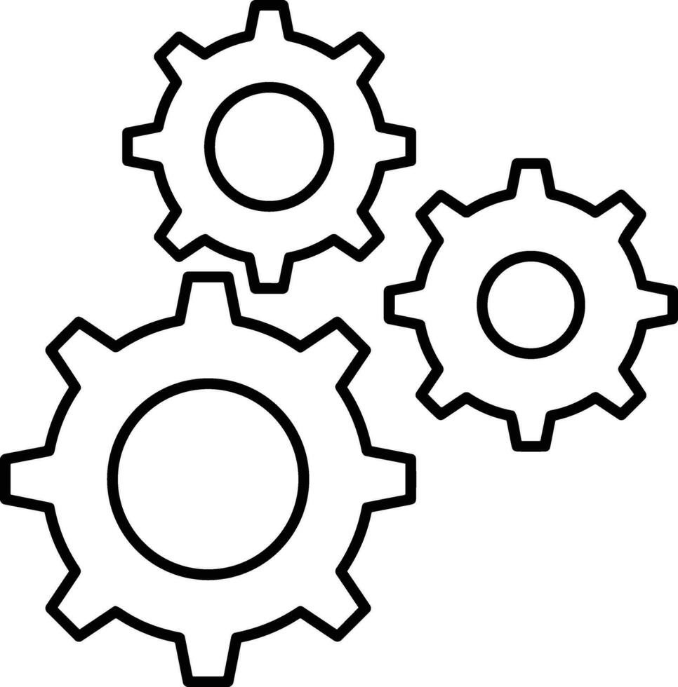 Ausrüstung Rahmen Symbol Symbol Vektor Bild. Illustration von das industriell Rad mechine Mechanismus Design Bild