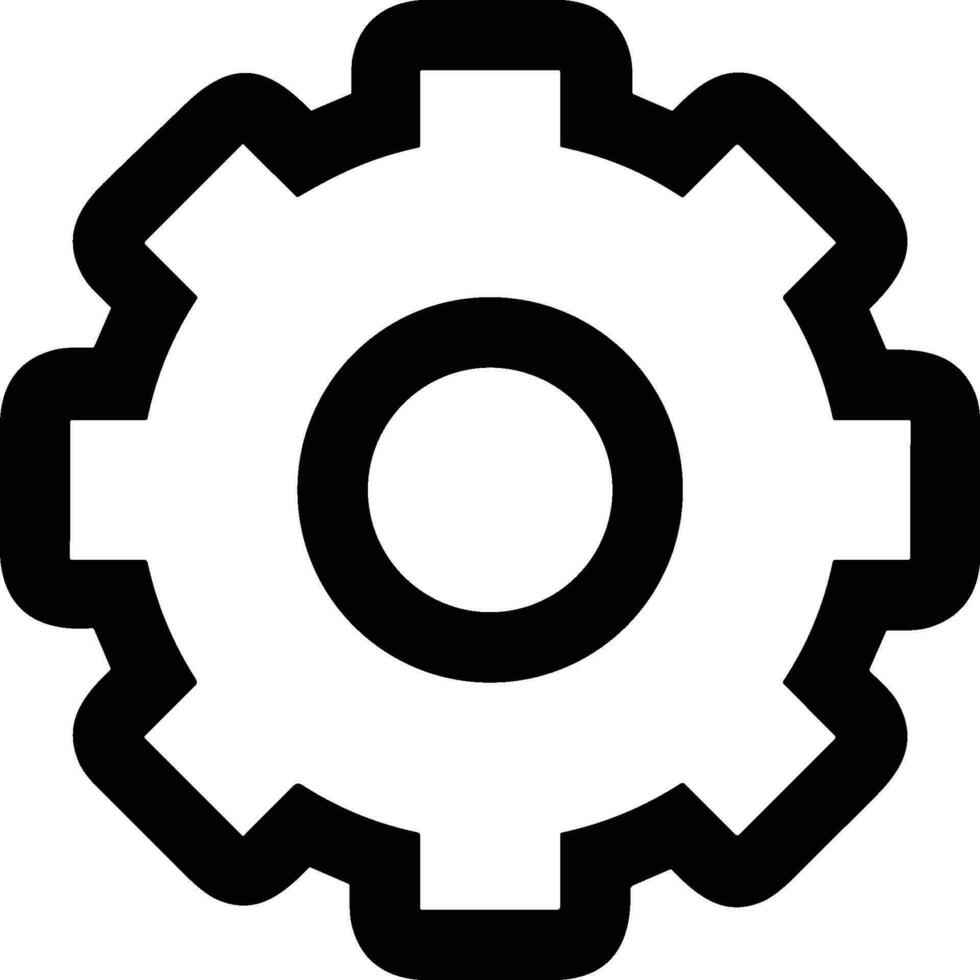 Ausrüstung Rahmen Symbol Symbol Vektor Bild. Illustration von das industriell Rad mechine Mechanismus Design Bild