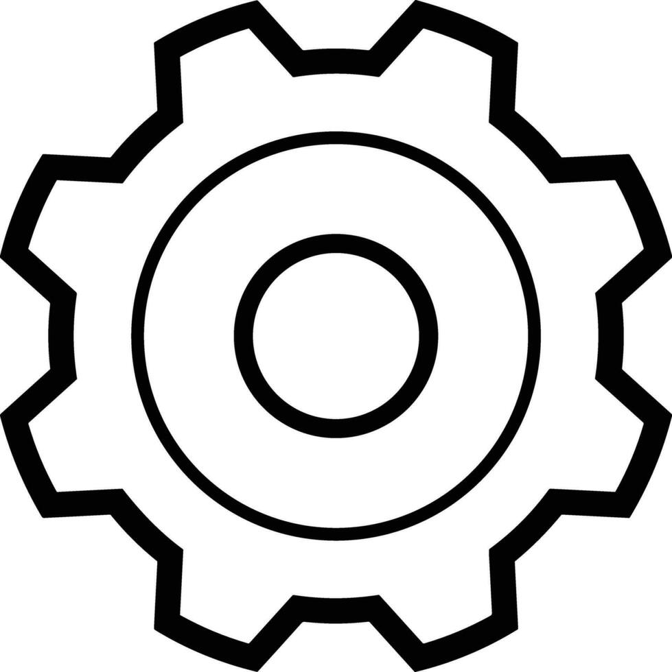 Ausrüstung Rahmen Symbol Symbol Vektor Bild. Illustration von das industriell Rad mechine Mechanismus Design Bild