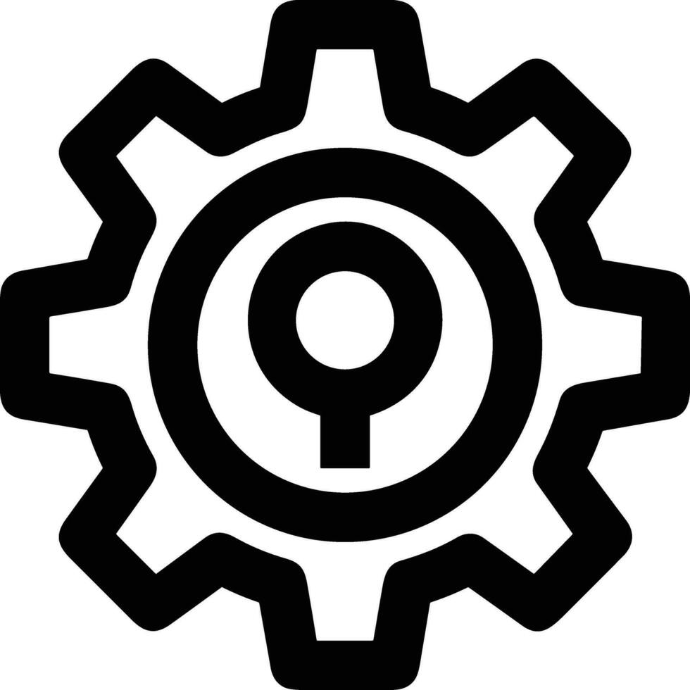 Ausrüstung Rahmen Symbol Symbol Vektor Bild. Illustration von das industriell Rad mechine Mechanismus Design Bild