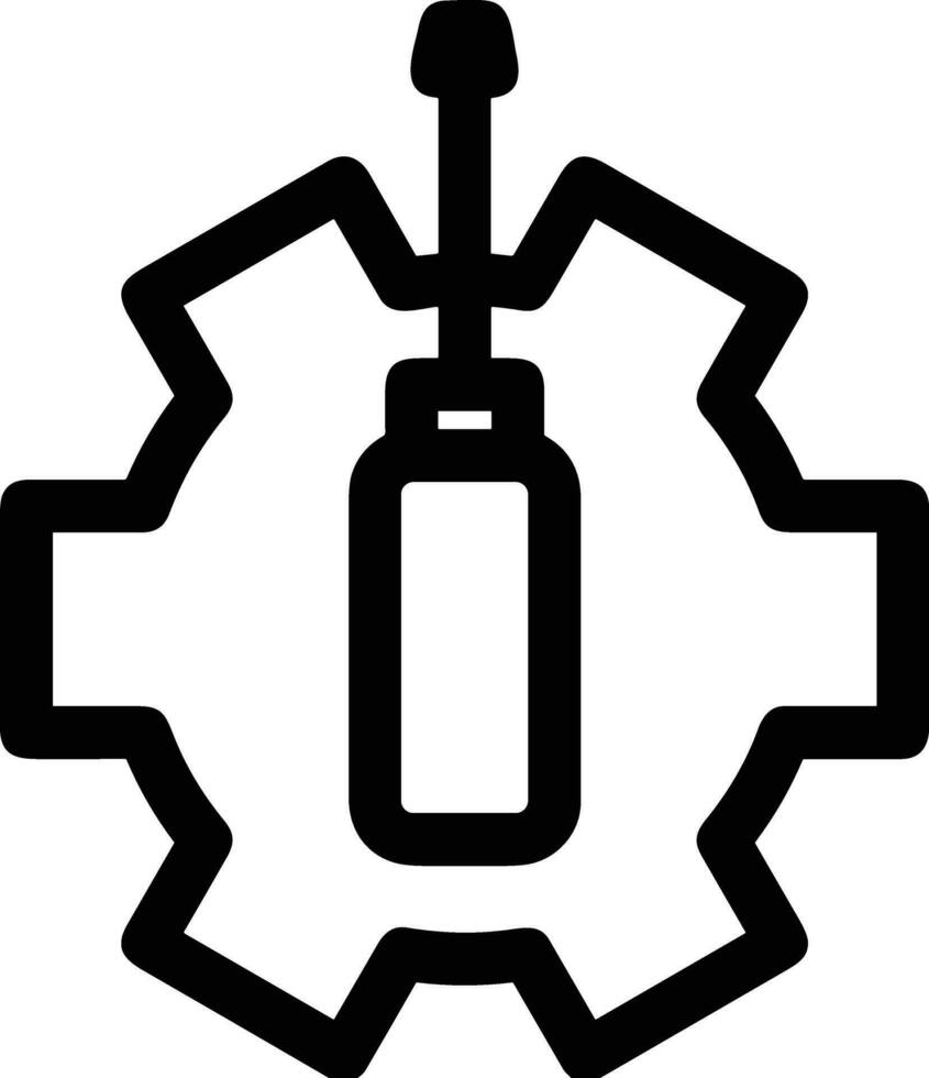 Ausrüstung Rahmen Symbol Symbol Vektor Bild. Illustration von das industriell Rad mechine Mechanismus Design Bild