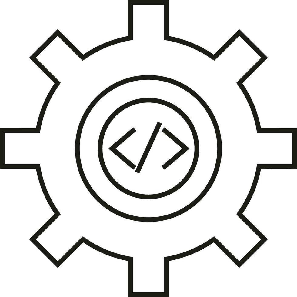 Ausrüstung Rahmen Symbol Symbol Vektor Bild. Illustration von das industriell Rad mechine Mechanismus Design Bild