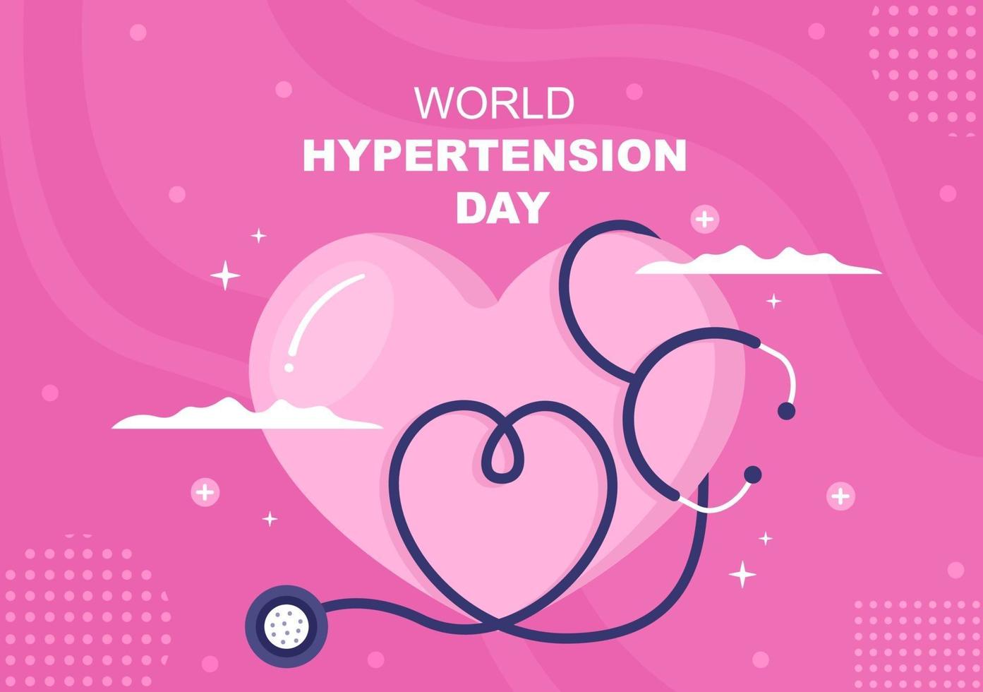 världen hypertension dag vektor illustration