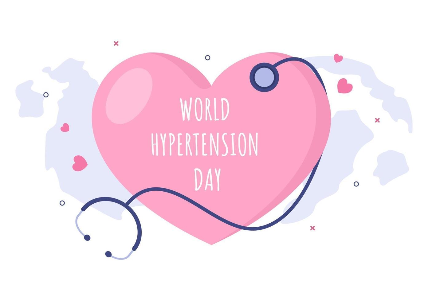 världen hypertension dag vektor illustration