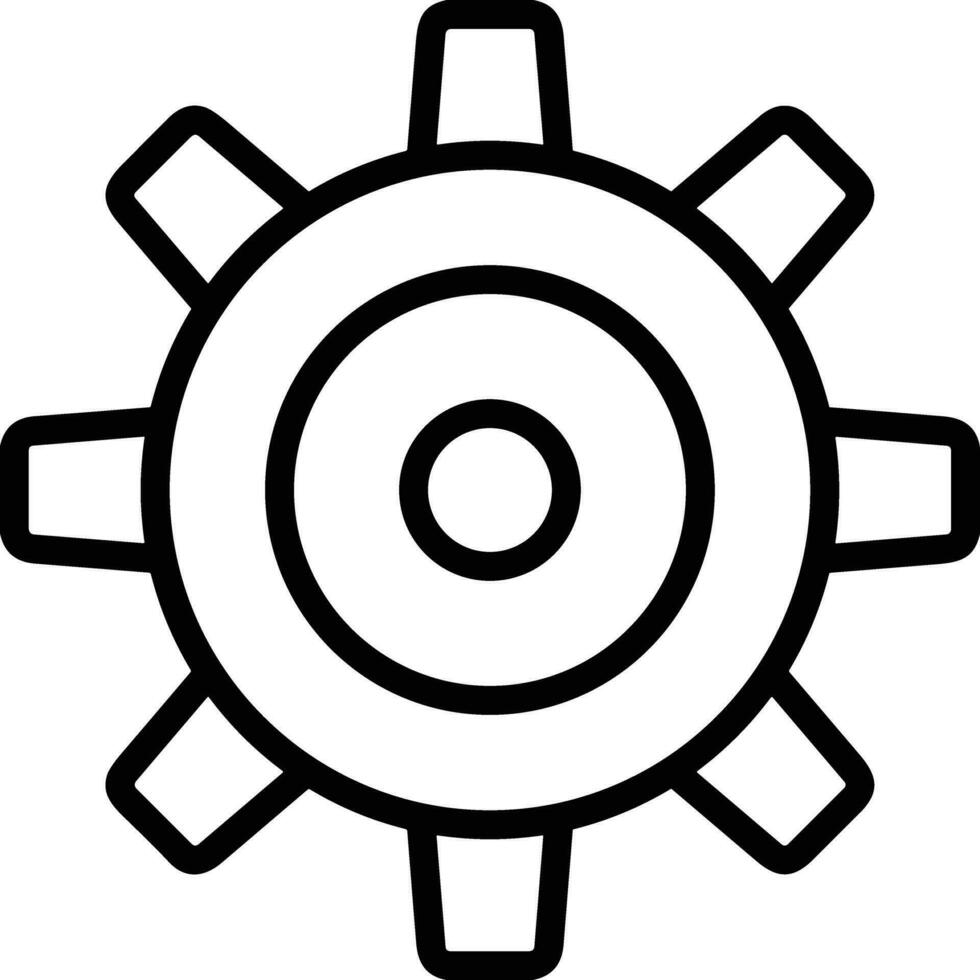 Ausrüstung Rahmen Symbol Symbol Vektor Bild. Illustration von das industriell Rad mechine Mechanismus Design Bild