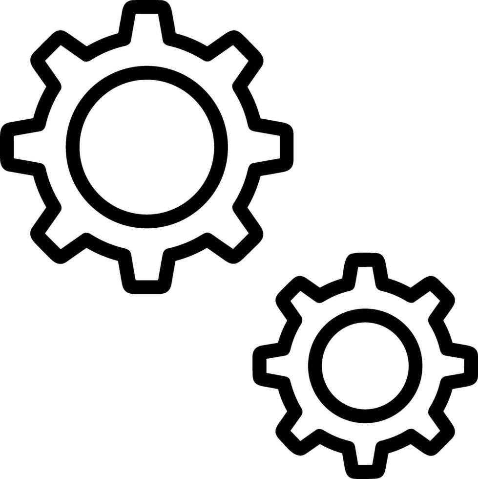 Ausrüstung Rahmen Symbol Symbol Vektor Bild. Illustration von das industriell Rad mechine Mechanismus Design Bild