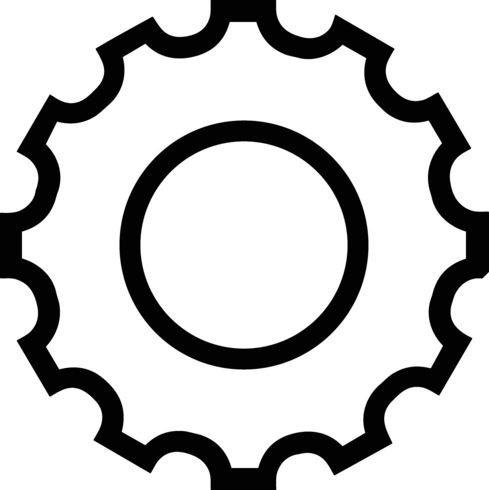 Ausrüstung Rahmen Symbol Symbol Vektor Bild. Illustration von das industriell Rad mechine Mechanismus Design Bild