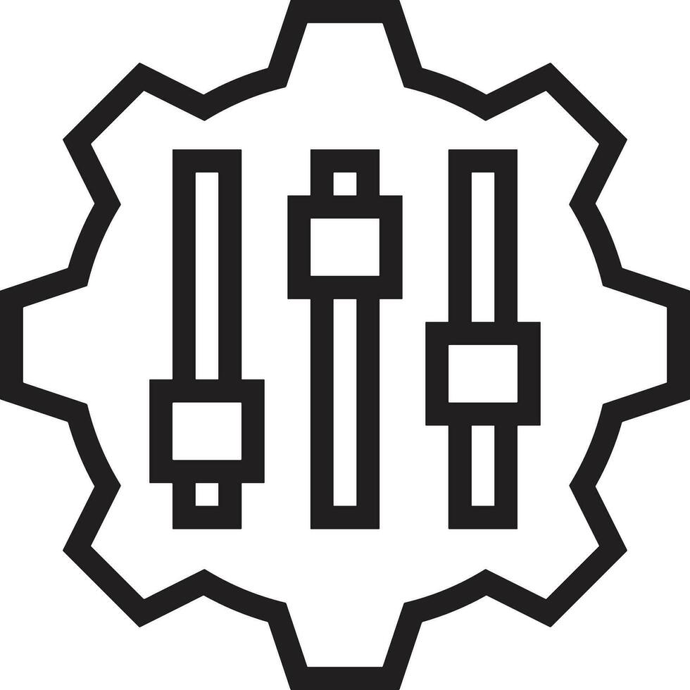 Ausrüstung Rahmen Symbol Symbol Vektor Bild. Illustration von das industriell Rad mechine Mechanismus Design Bild