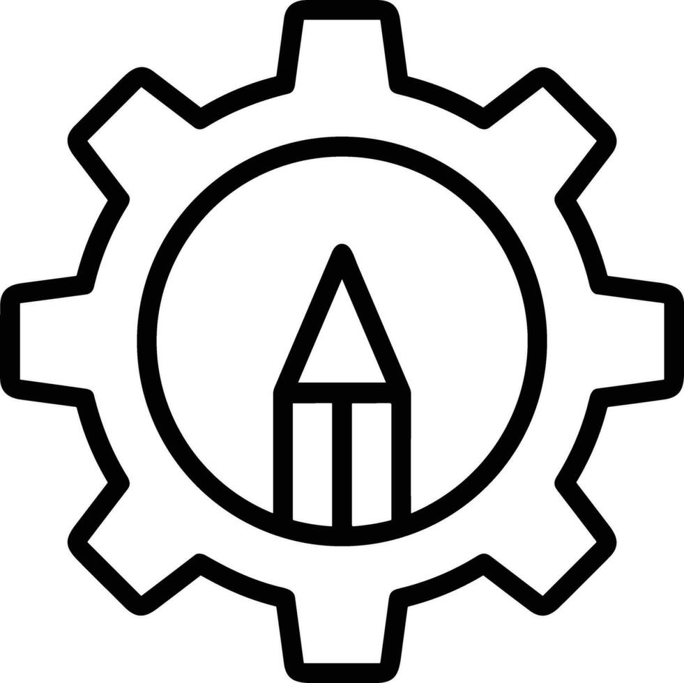 Ausrüstung Rahmen Symbol Symbol Vektor Bild. Illustration von das industriell Rad mechine Mechanismus Design Bild