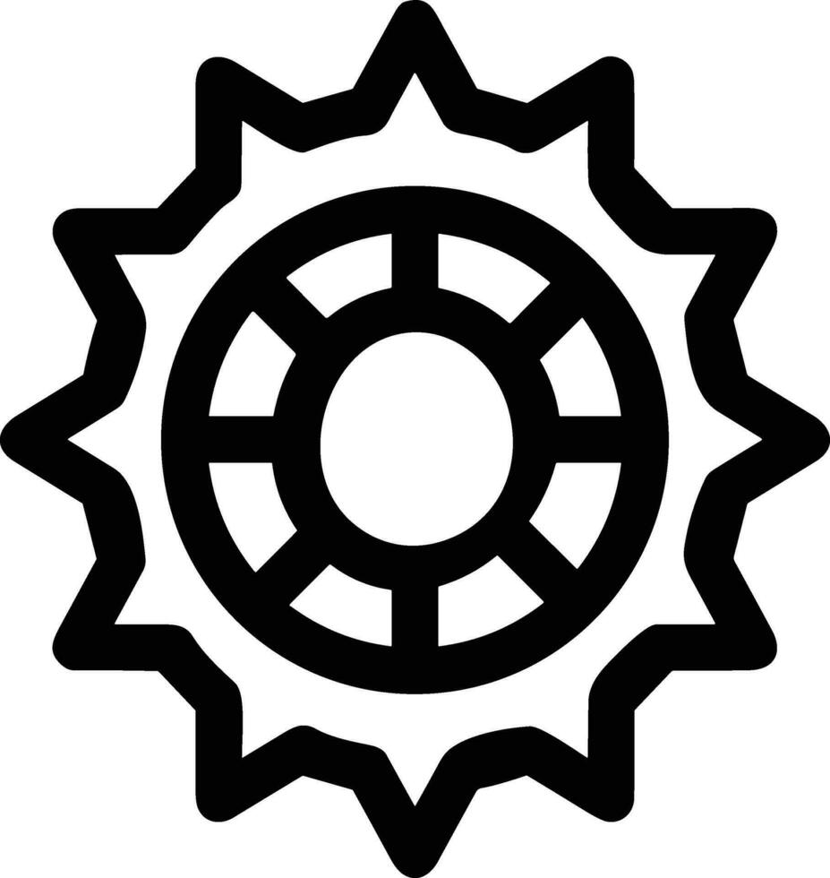 Ausrüstung Rahmen Symbol Symbol Vektor Bild. Illustration von das industriell Rad mechine Mechanismus Design Bild