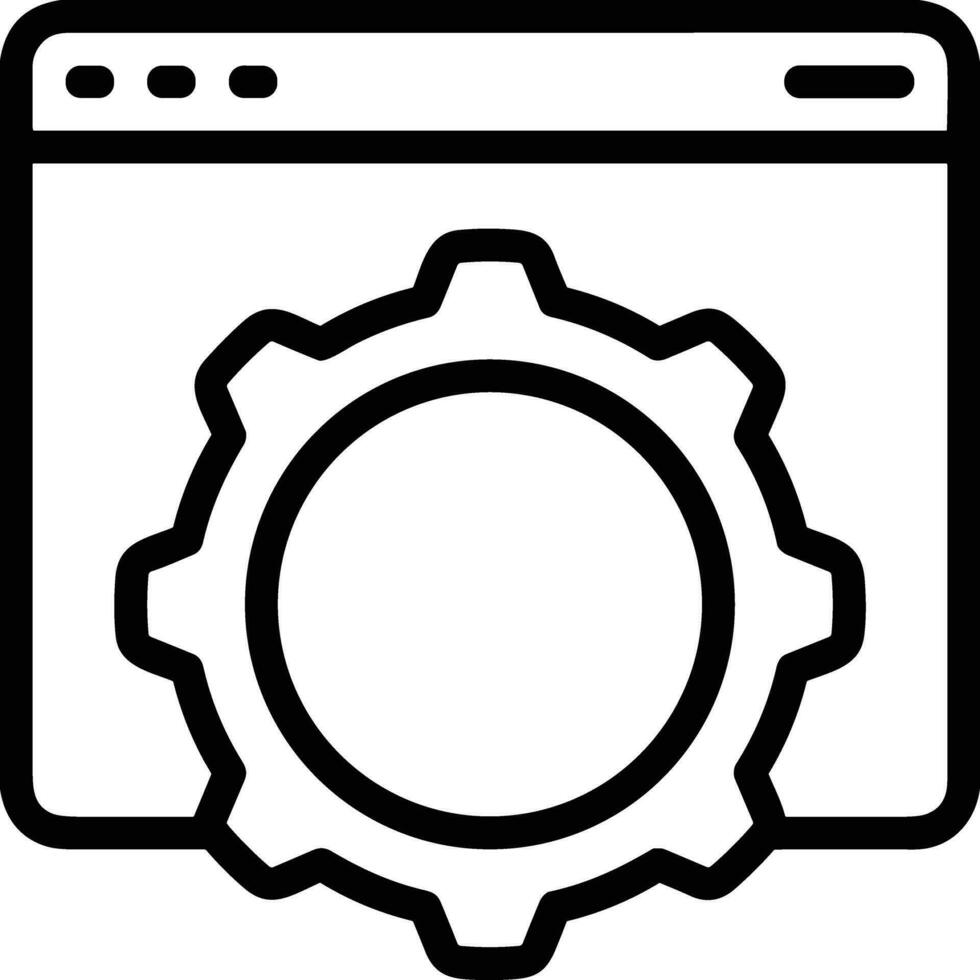 Ausrüstung Rahmen Symbol Symbol Vektor Bild. Illustration von das industriell Rad mechine Mechanismus Design Bild