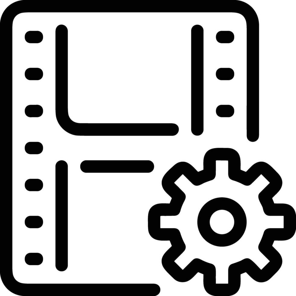 Ausrüstung Rahmen Symbol Symbol Vektor Bild. Illustration von das industriell Rad mechine Mechanismus Design Bild