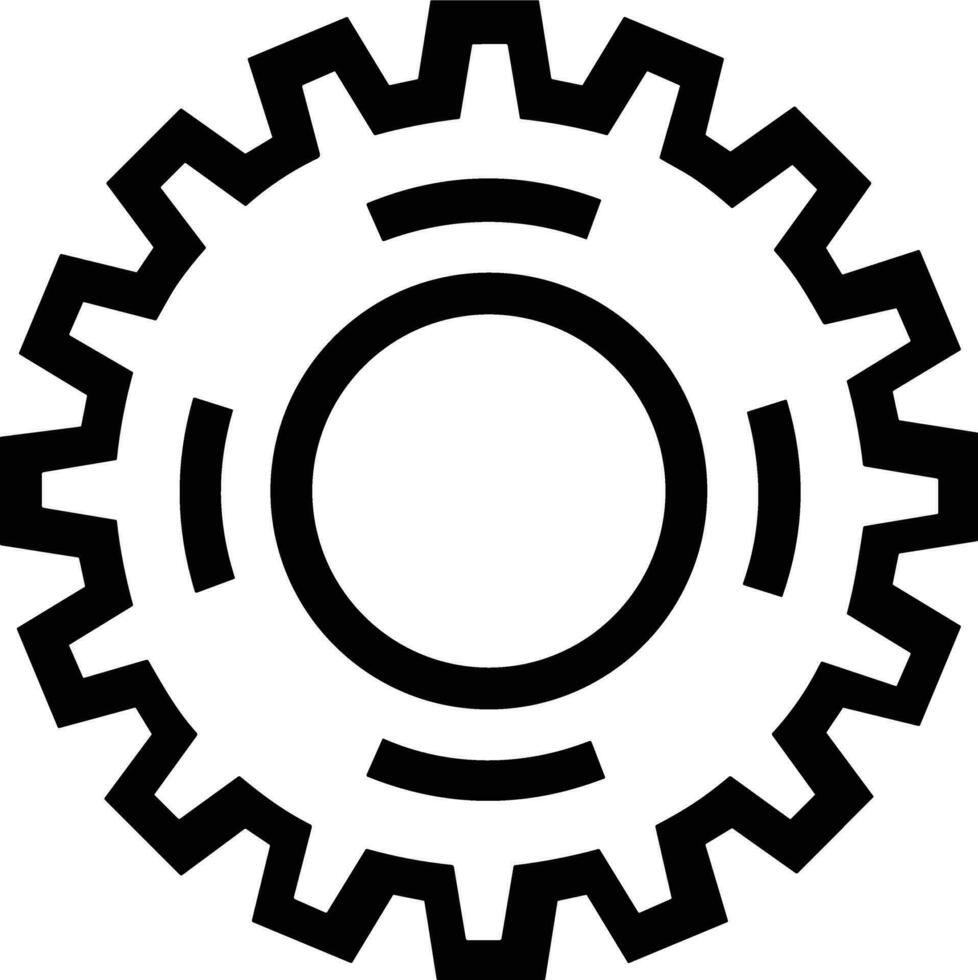 Ausrüstung Rahmen Symbol Symbol Vektor Bild. Illustration von das industriell Rad mechine Mechanismus Design Bild