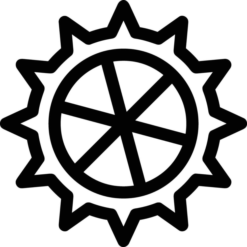 Ausrüstung Rahmen Symbol Symbol Vektor Bild. Illustration von das industriell Rad mechine Mechanismus Design Bild