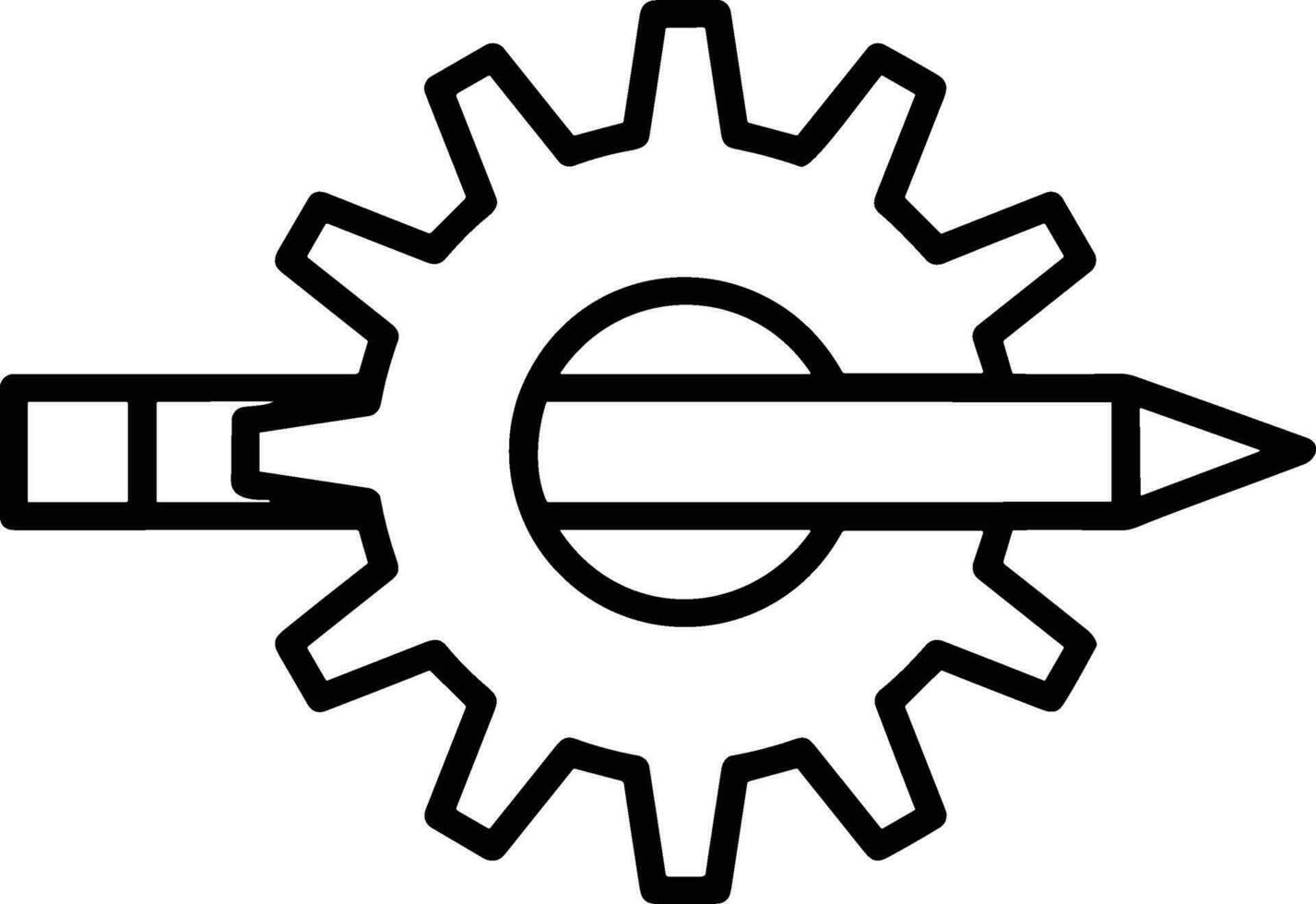 redskap miljö symbol ikon vektor bild. illustration av de industriell hjul mekanik mekanism design bild