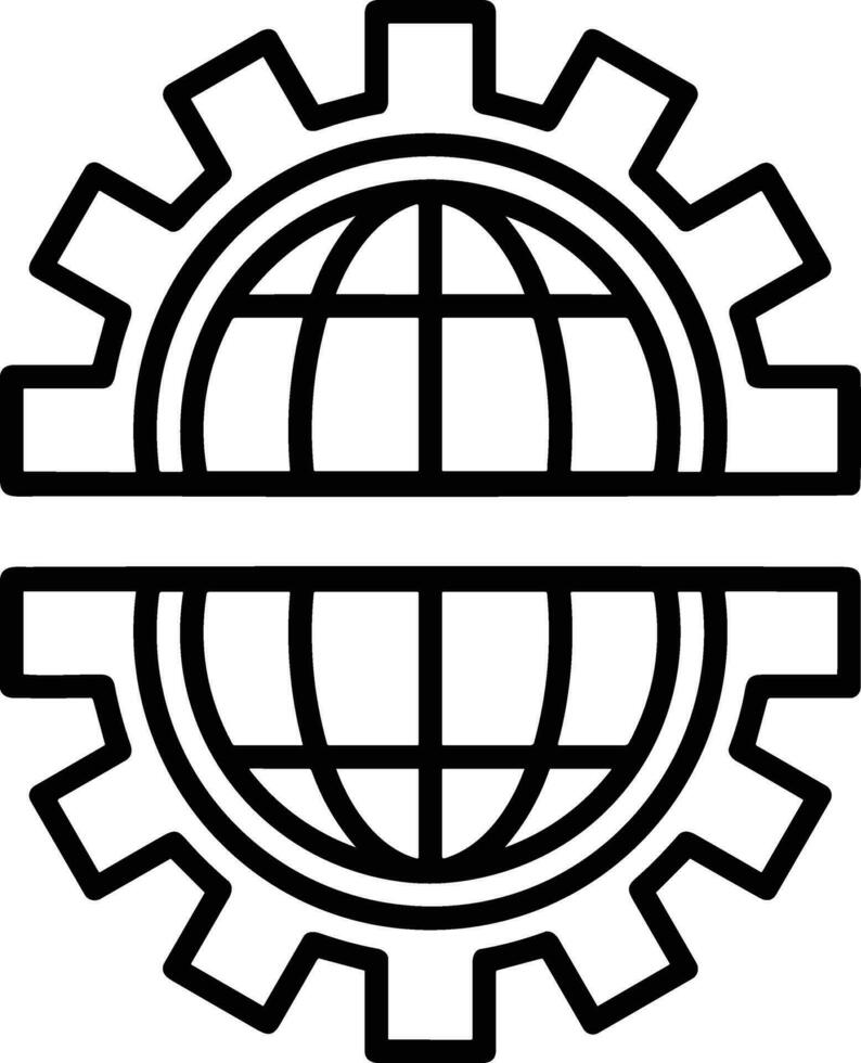 Ausrüstung Rahmen Symbol Symbol Vektor Bild. Illustration von das industriell Rad mechine Mechanismus Design Bild