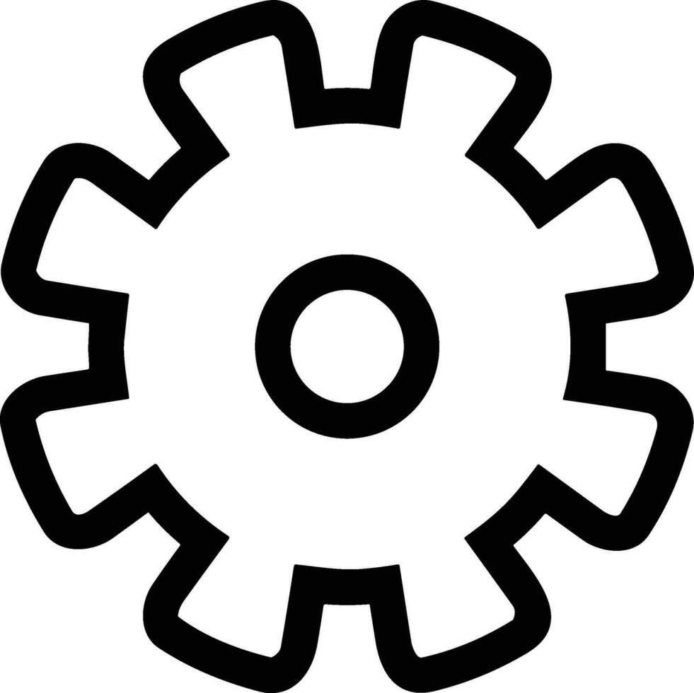 Ausrüstung Rahmen Symbol Symbol Vektor Bild. Illustration von das industriell Rad mechine Mechanismus Design Bild