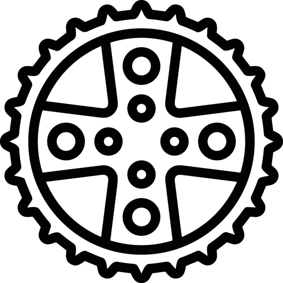 Ausrüstung Rahmen Symbol Symbol Vektor Bild. Illustration von das industriell Rad mechine Mechanismus Design Bild