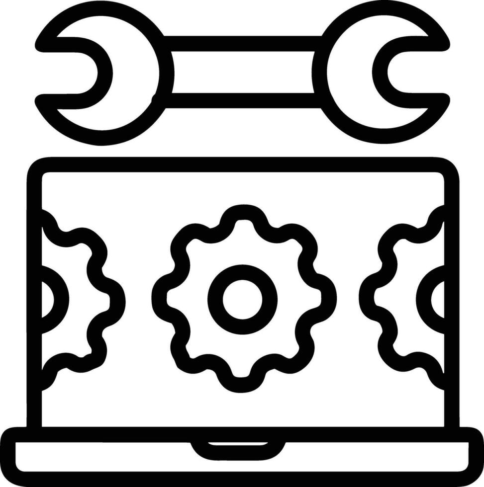 Ausrüstung Rahmen Symbol Symbol Vektor Bild. Illustration von das industriell Rad mechine Mechanismus Design Bild