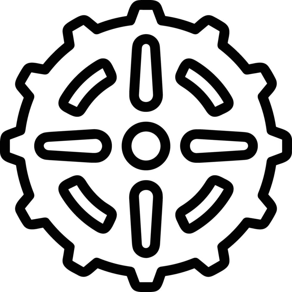 Ausrüstung Rahmen Symbol Symbol Vektor Bild. Illustration von das industriell Rad mechine Mechanismus Design Bild