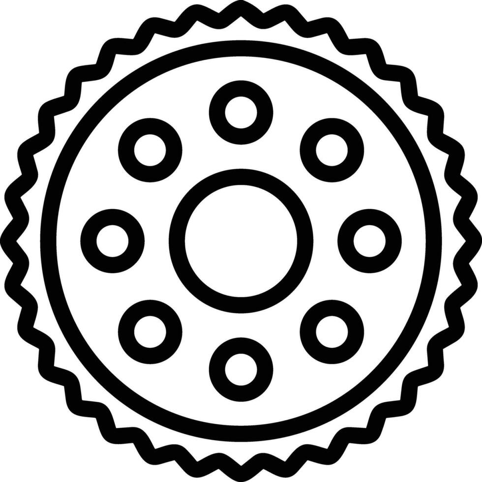 Ausrüstung Rahmen Symbol Symbol Vektor Bild. Illustration von das industriell Rad mechine Mechanismus Design Bild