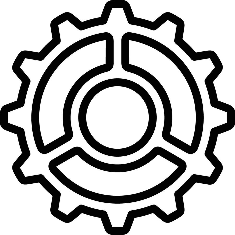 Ausrüstung Rahmen Symbol Symbol Vektor Bild. Illustration von das industriell Rad mechine Mechanismus Design Bild