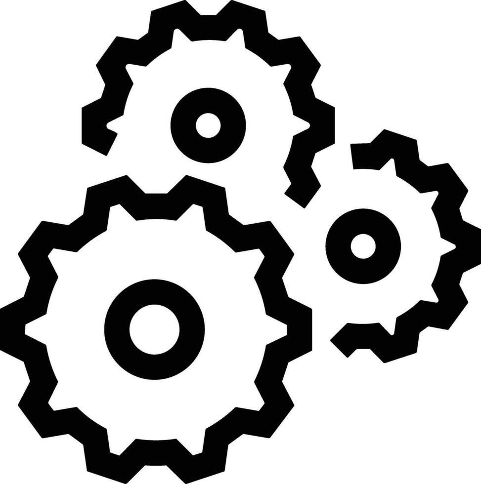 Ausrüstung Rahmen Symbol Symbol Vektor Bild. Illustration von das industriell Rad mechine Mechanismus Design Bild