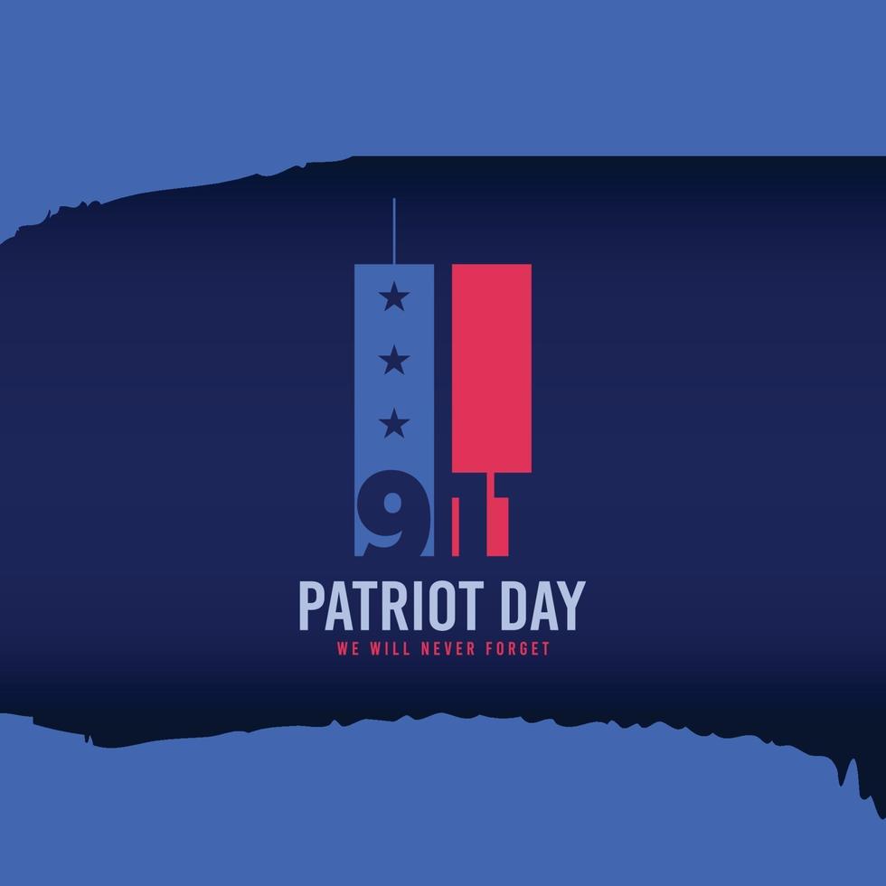 11 september patriotdag i USA vektor