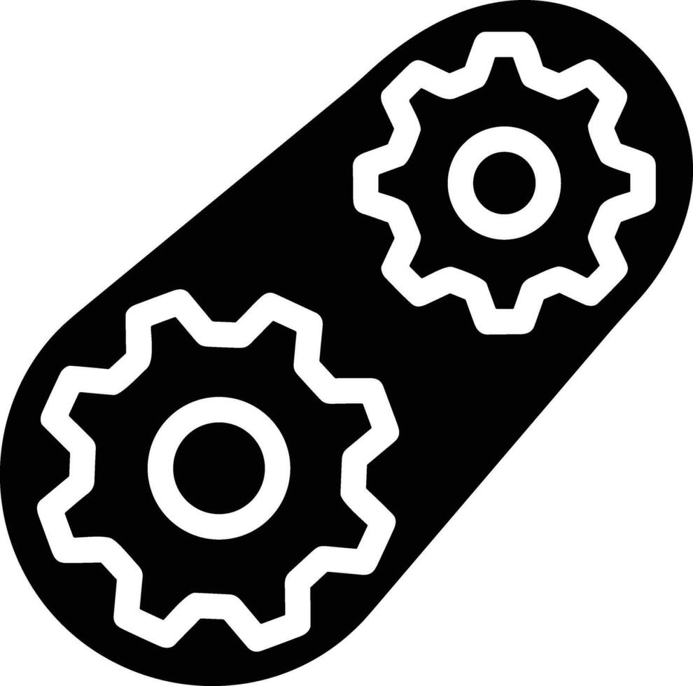 Ausrüstung Rahmen Symbol Symbol Vektor Bild. Illustration von das industriell Rad mechine Mechanismus Design Bild