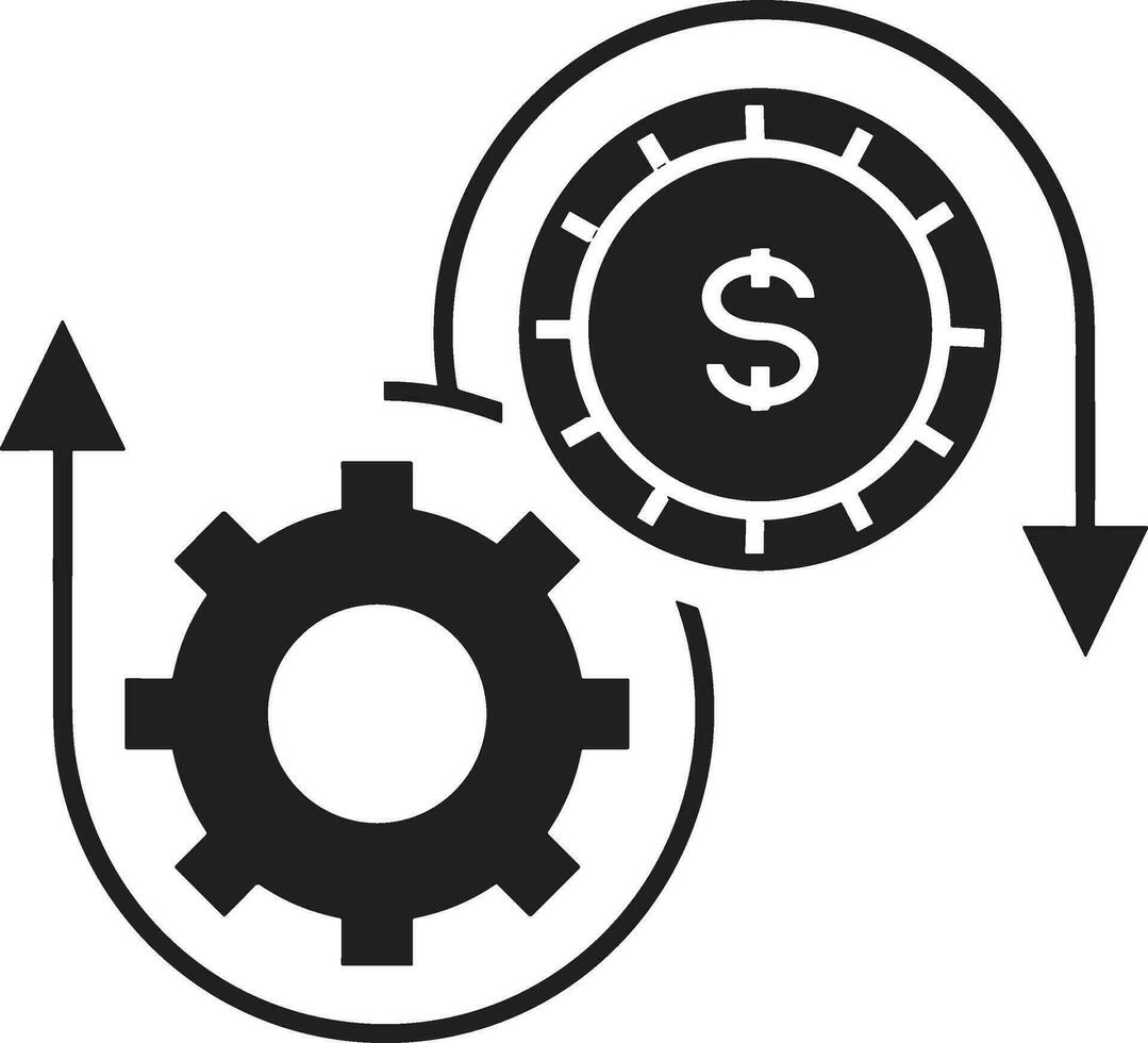 redskap miljö symbol ikon vektor bild. illustration av de industriell hjul mekanik mekanism design bild