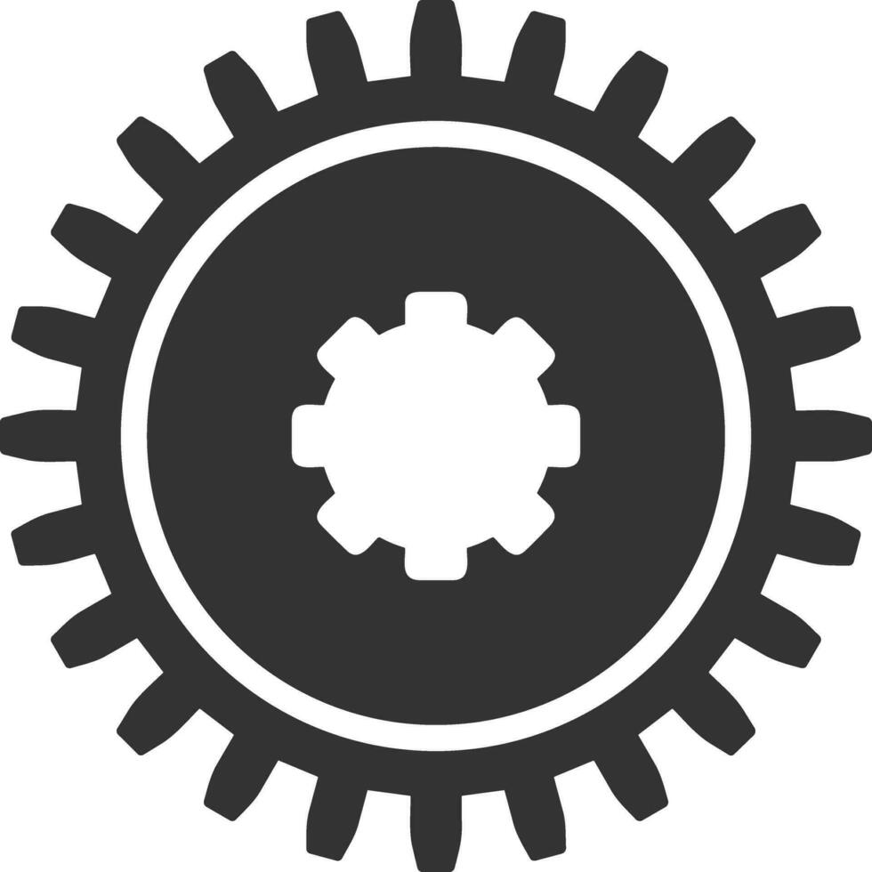 Ausrüstung Rahmen Symbol Symbol Vektor Bild. Illustration von das industriell Rad mechine Mechanismus Design Bild