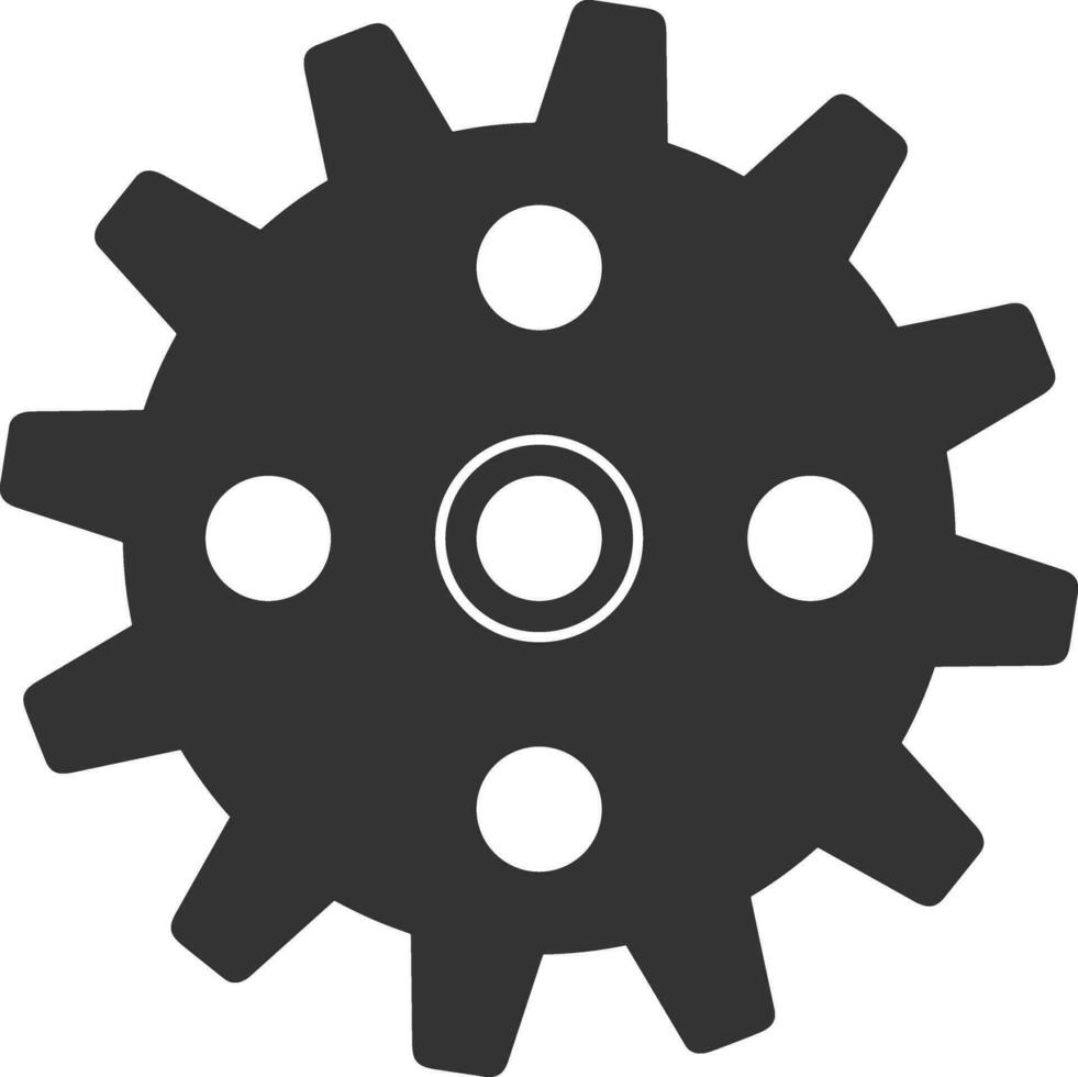 Ausrüstung Rahmen Symbol Symbol Vektor Bild. Illustration von das industriell Rad mechine Mechanismus Design Bild