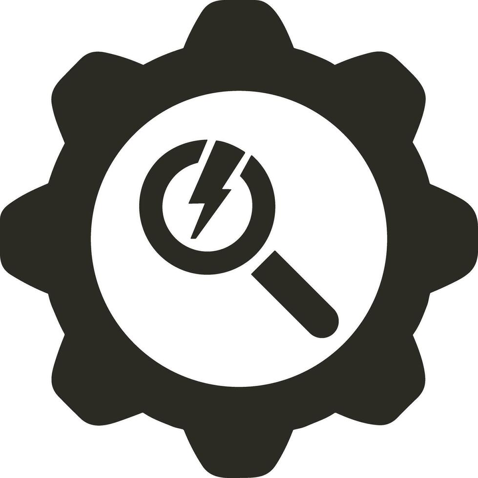 Ausrüstung Rahmen Symbol Symbol Vektor Bild. Illustration von das industriell Rad mechine Mechanismus Design Bild