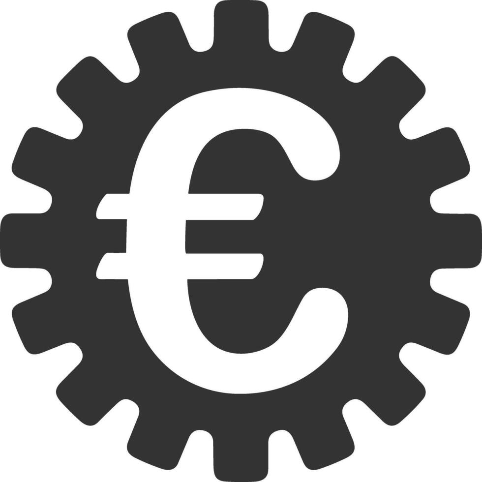 Ausrüstung Rahmen Symbol Symbol Vektor Bild. Illustration von das industriell Rad mechine Mechanismus Design Bild