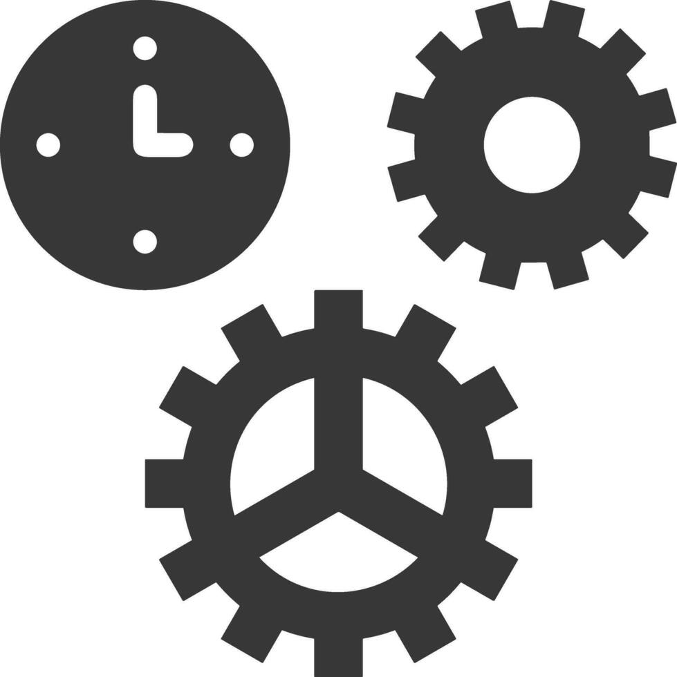 Ausrüstung Rahmen Symbol Symbol Vektor Bild. Illustration von das industriell Rad mechine Mechanismus Design Bild