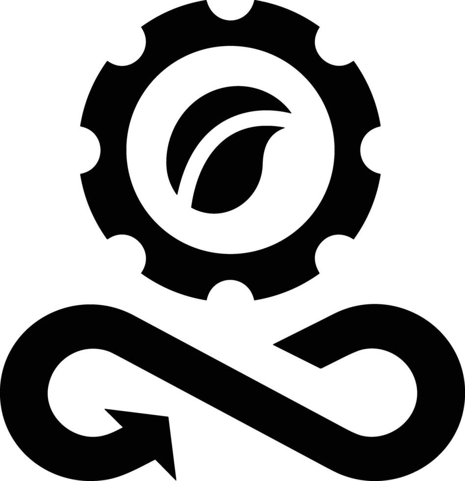 Ausrüstung Rahmen Symbol Symbol Vektor Bild. Illustration von das industriell Rad mechine Mechanismus Design Bild