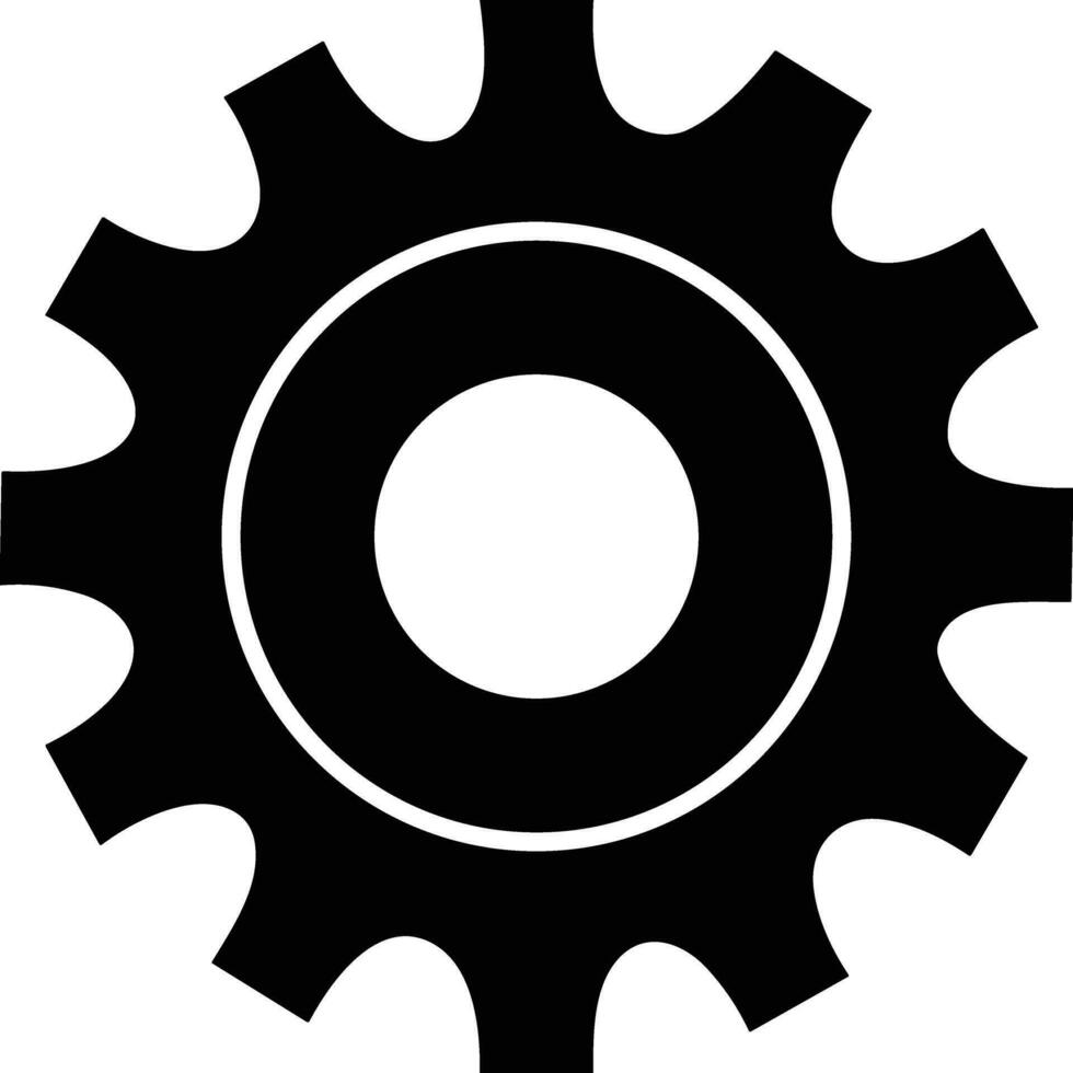 Ausrüstung Rahmen Symbol Symbol Vektor Bild. Illustration von das industriell Rad mechine Mechanismus Design Bild