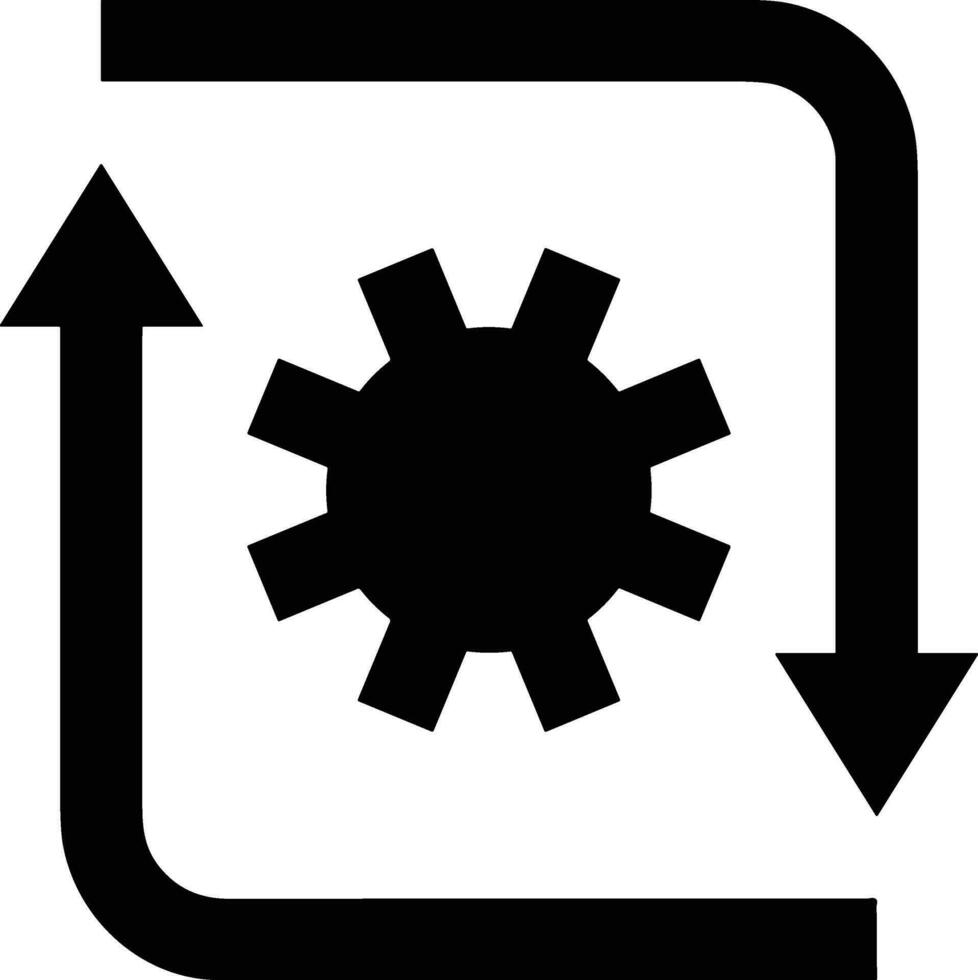 Ausrüstung Rahmen Symbol Symbol Vektor Bild. Illustration von das industriell Rad mechine Mechanismus Design Bild