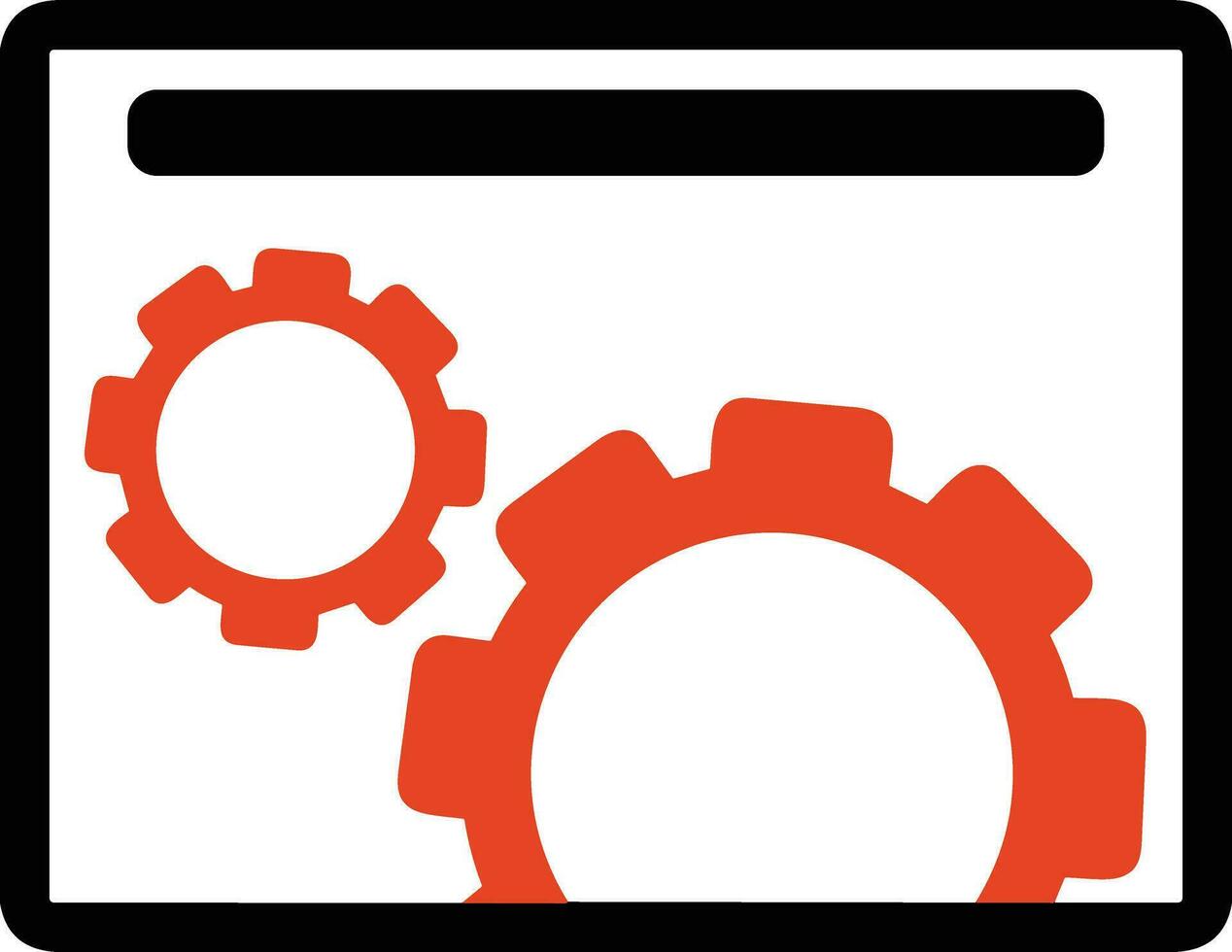 Ausrüstung Rahmen Symbol Symbol Vektor Bild. Illustration von das industriell Rad mechine Mechanismus Design Bild