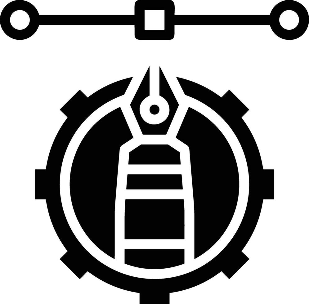 redskap miljö symbol ikon vektor bild. illustration av de industriell hjul mekanik mekanism design bild