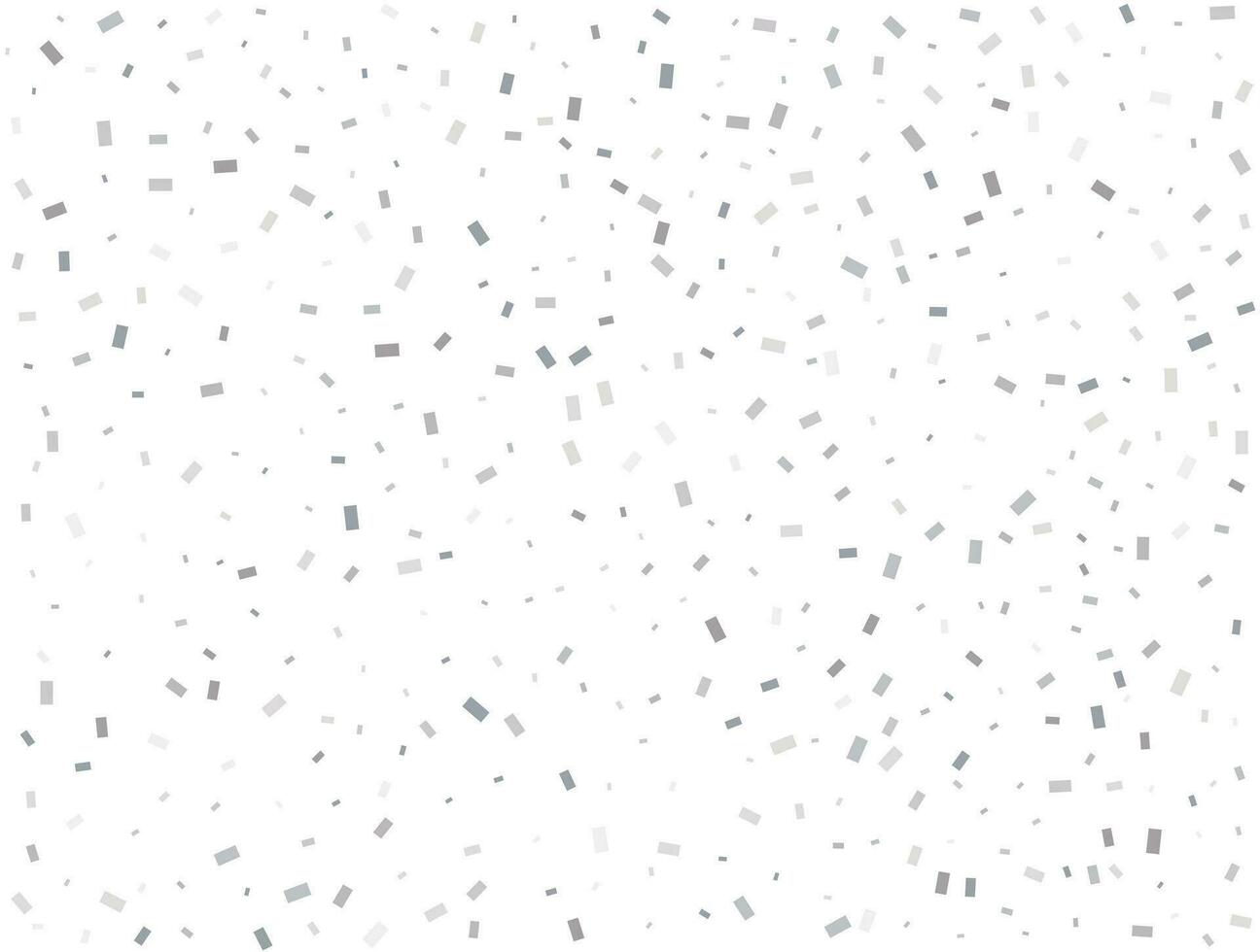 ljus silver- rektangulär glitter konfetti bakgrund. vit festlig textur. vektor
