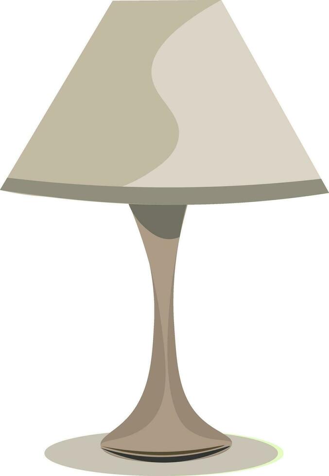 grau Schreibtisch Lampe, Vektor oder Farbe Illustration.