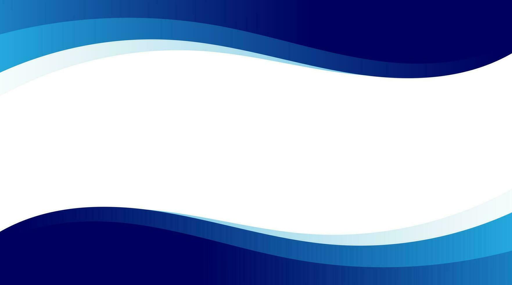 abstrakt Geschäft Banner Hintergrund mit Blau modern Kurve. Vektor Illustration