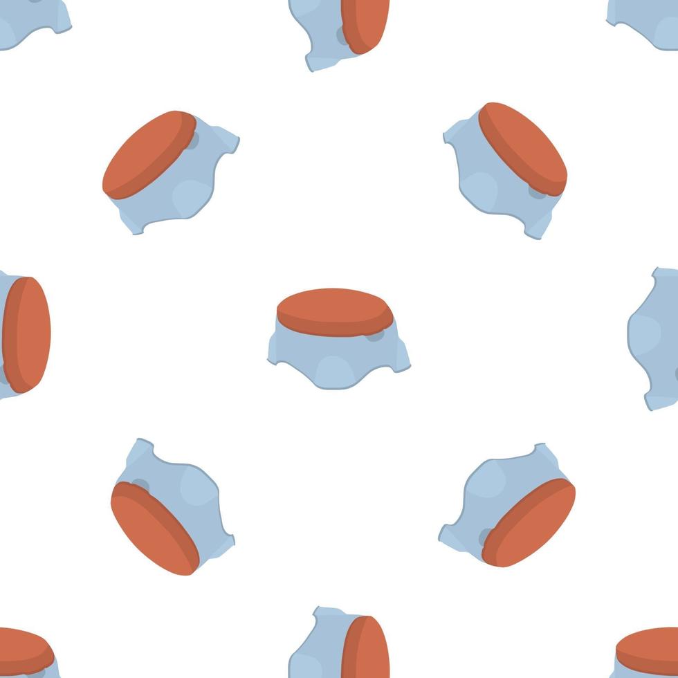 abstrakte nahtlose Babytöpfe aus Kunststoff mit bequemem Griff vektor