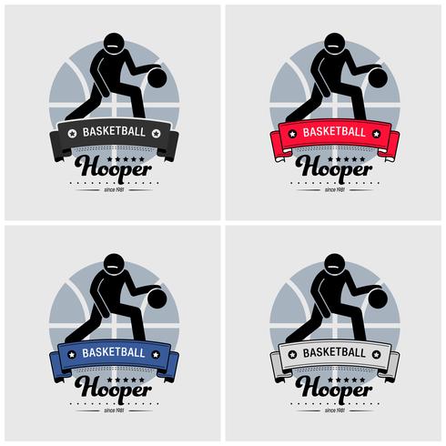 Basketball-Club-Logo-Design. vektor