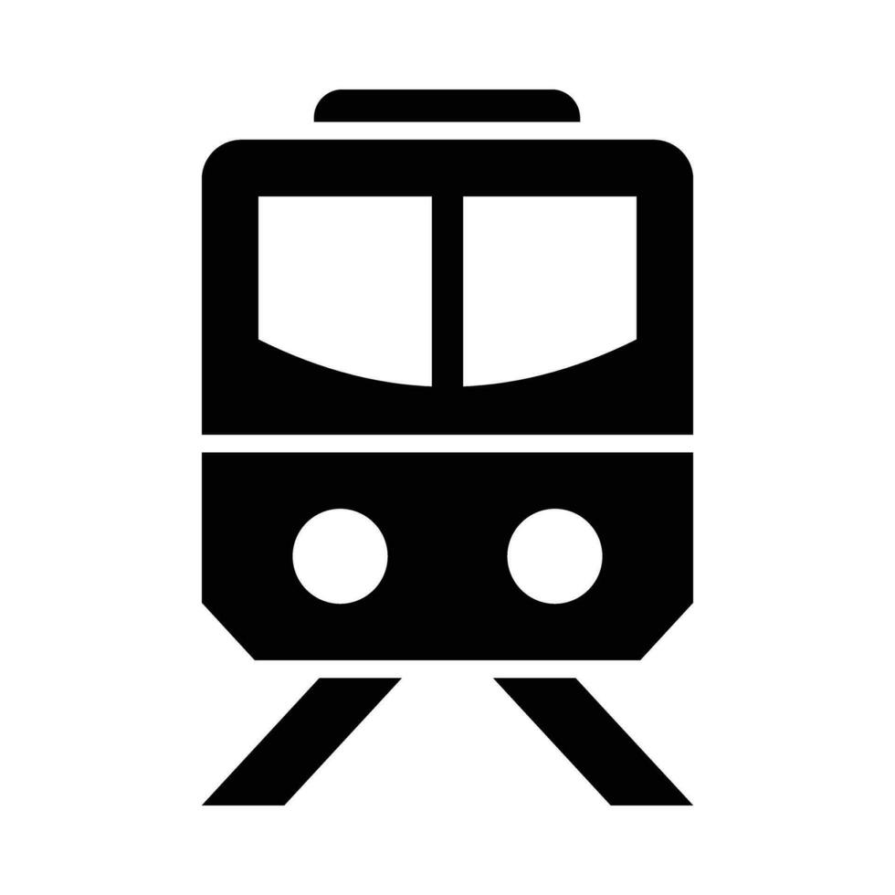 Zug Vektor Glyphe Symbol zum persönlich und kommerziell verwenden.
