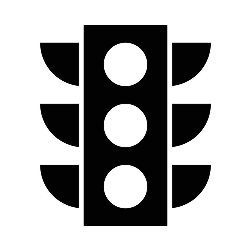 der Verkehr Licht Vektor Glyphe Symbol zum persönlich und kommerziell verwenden.