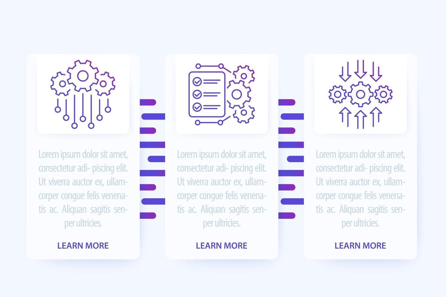 automatisering och integration infographics design med linje ikoner vektor